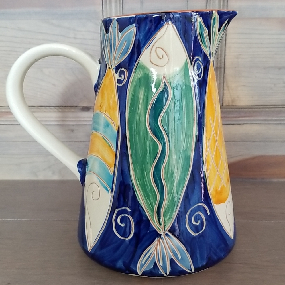 Studio Nova Ceramic Fish Pitcher